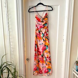 Petal & Pup Floral Maxi Dress - Pink, Yellow, Orange